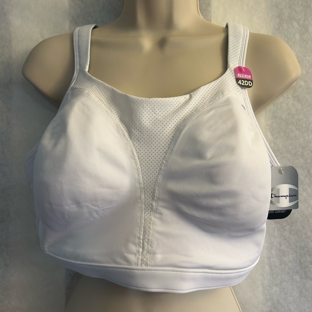 Champion Spot Comfort Sports bra w/infused gel‎ adj straps NWT Sz-42DD.Z16